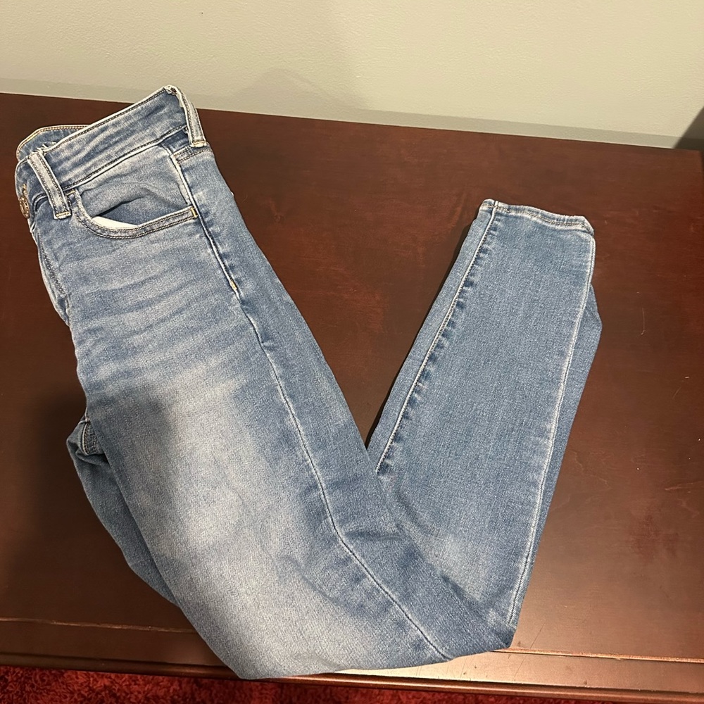 Blue ripped American Eagle jeans